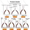 High-End Carbon Steel Pointed-Nose Pliers, DIY Tools Pliers, Jewelry Pliers, Round-Nose Pliers, Curved-Nose Scissors for Beading