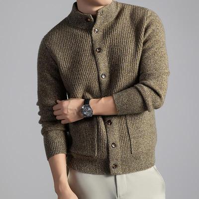 Winter 2025 Korean Style Thick Wool Men's Cardigan