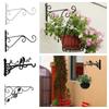 Bird Hanging Flower Basket Brackets Black Wall Mounted Plant Hanger Garden Plant Hanger Hook