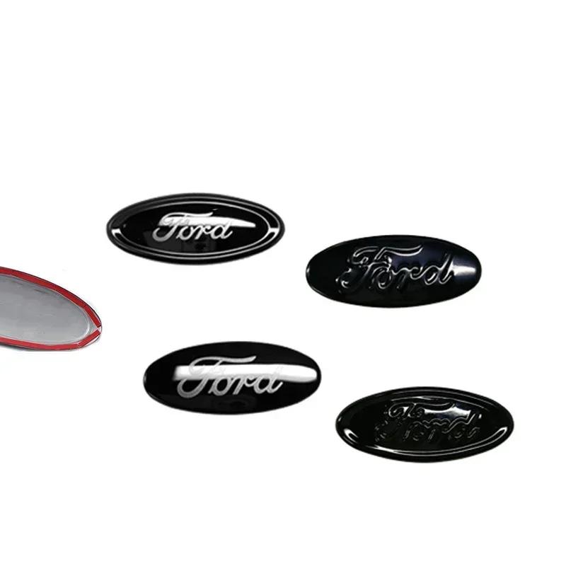 AAANF1 Car Steering Wheel Center Cover Sticker Decal For Ford Kuga Fiesta ST Line Focus Mustang Escape Ranger MK3 Mondeo MK2 Transit