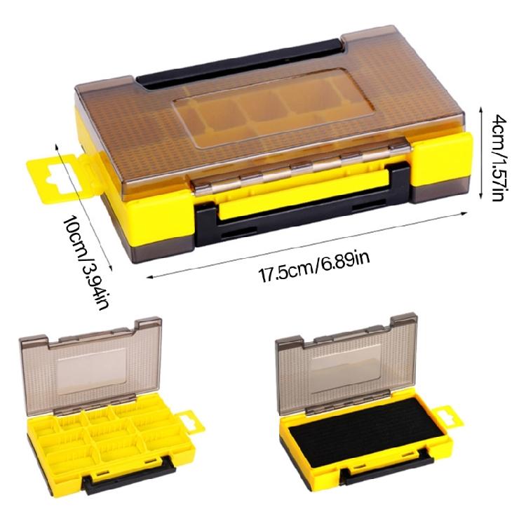 Double Sided Baits Lures Box Hook Organizers Portable Fishing Tackle Box Baits Fishing Accessories Storage Box Enduring