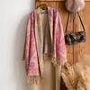 Autumn And Winter Ethnic Style Cashew Fringed Warm Popular Outer Shawl Long Scarf Female Versatile