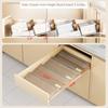 Spice Drawer Organizer 4 Pack Clear Seasoning Organizer Rack Kitchen Spice Rack Organizers for Drawer Countertop Jars Not Inclu
