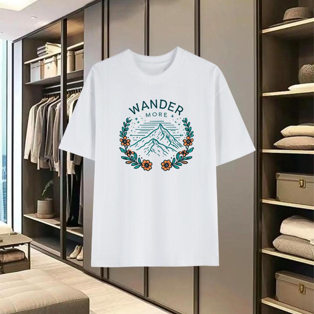 Men's Fashionable Loose - Fitting T - Shirts Made of 100% Pure Cotton They Are Perfect for Summer Featuring a Casual