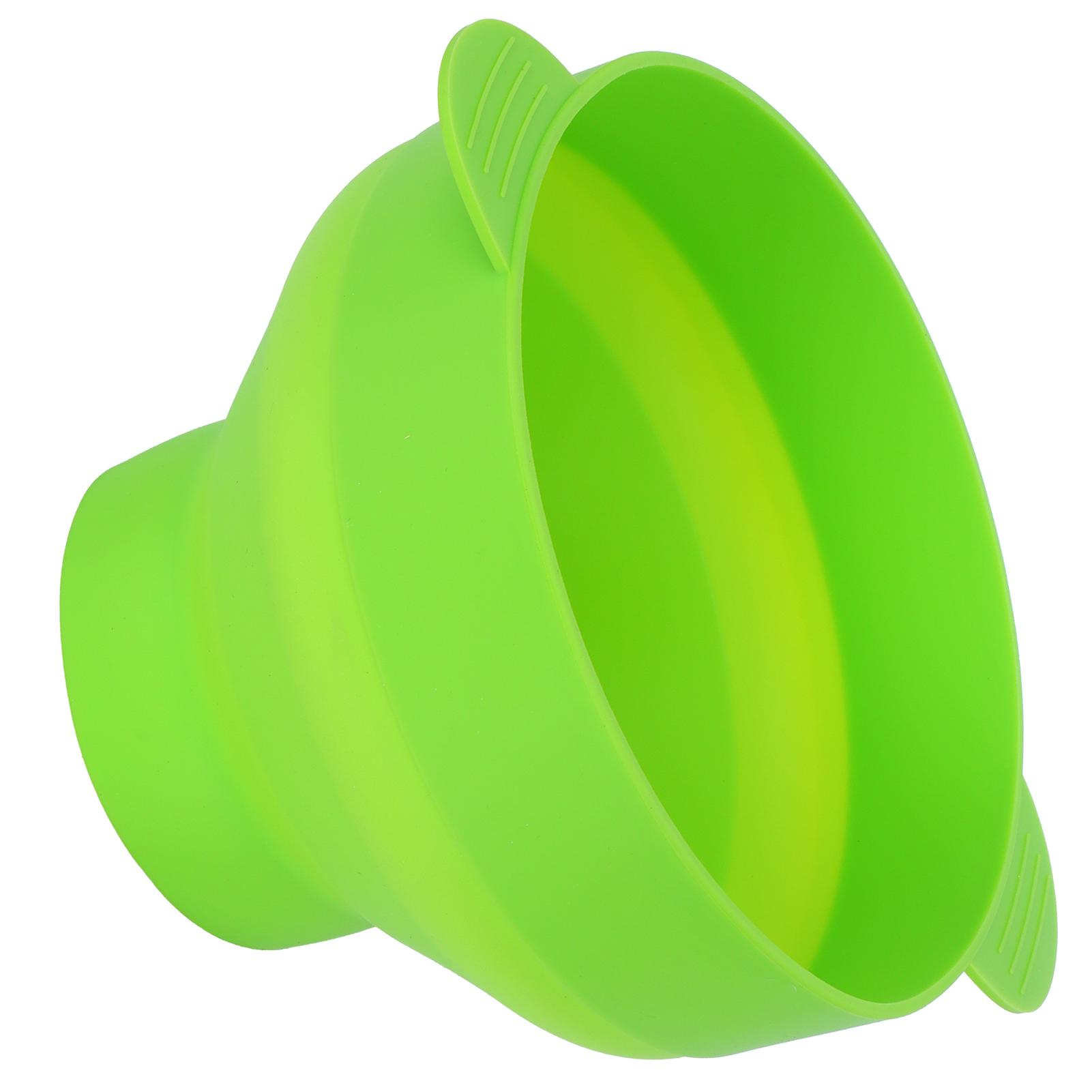 

Popcorn Bucket Folding Silicone DIY Popcorn Maker Bowl with Lid Kitchen Accessory(With HandleGreen )