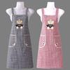 Adjustable Kitchen Apron 2 Pockets Work Clothes Household Clean Apron  For Cleaning Cooking Baking