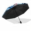 1pc Tiger Snowflake Automatic Folding Umbrella - Compact Travel Umbrella with Auto Open/Close 8-Rib Heavy-Duty Shaft for Women/Men -l036