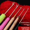 Flexibles Häkelwerkzeug-Set Pullover-Reparatur-Nadel Superfeine Garnhakenkopf Versteckte Faden-Nadel Stricken Weben Reparatur-Kit