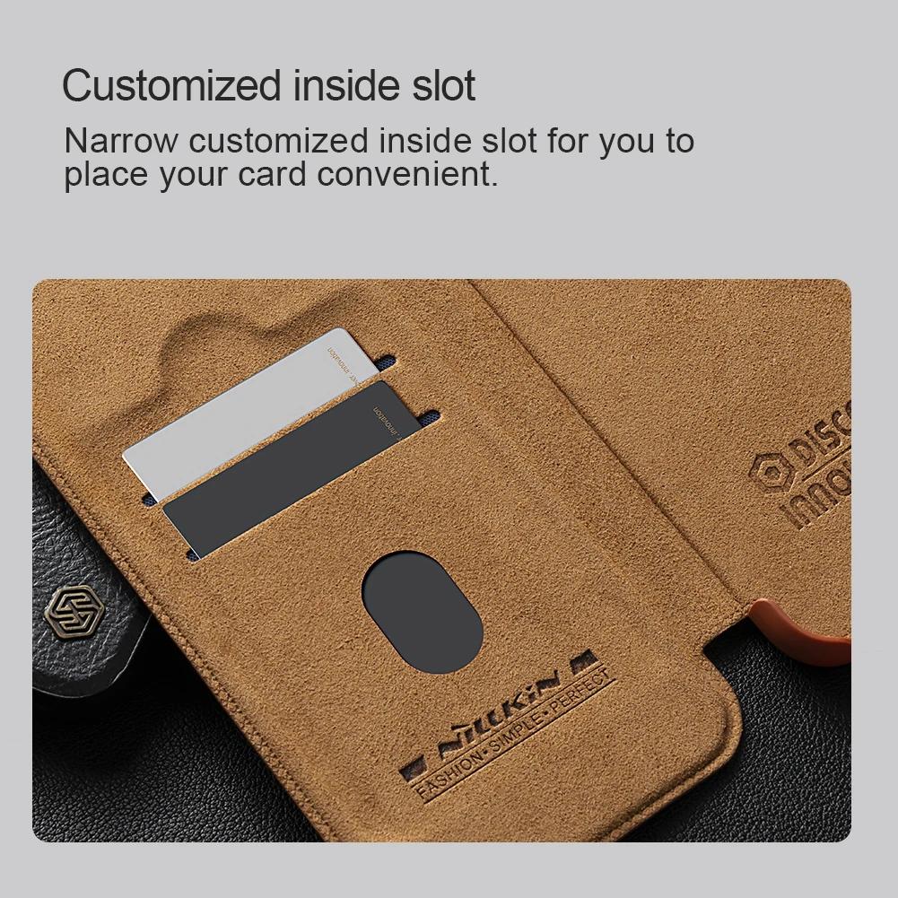 For Samsung Galaxy S24 Ultra / S24 Plus / S24 5G Case Nillkin Qin Prop Flip Leather Case Camera Stand Case Privacy Lens Cover