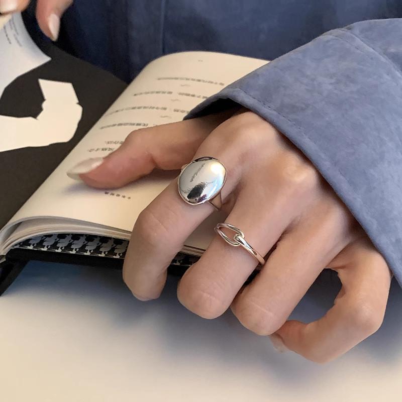 Elegant Geometric Copper Open Adjustable Ring For Women Stylish And Minimalist Design