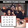 4/8 ζεύγη Αυτοκόλλητα Τατουάζ Ματιών Halloween Eyeliner Δαντέλες Προσώπου Αυτοκόλλητο Μακιγιάζ Αράχνη Ιστός Αράχνης Νυχτερίδα Φεστιβάλ Μακιγιάζ Σχέδιο Διακοσμήσεις