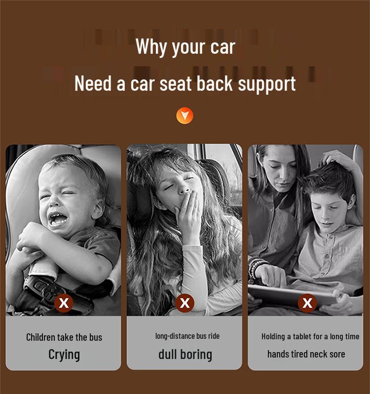 Adjustable Rear Seat Tablet & Phone Holder for Car Headrest