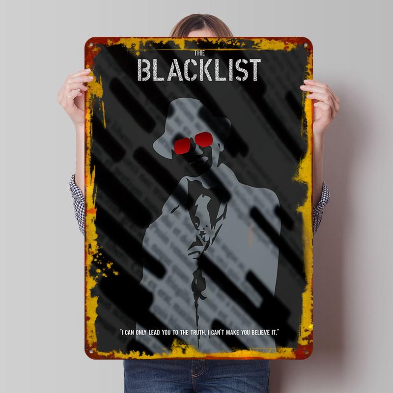 

A Minimalist for the TV Show The Blacklist Tinplate Poster Customized Wall Art Vintage Retro Metal Signs for Home Decor Items 7.9x11.8In(20x30cm)