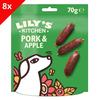 Lily's Kitchen Friandises Recette Sans Céréales Pour Chien - Mini Saucisses Au Porc, Avec De La Pomme 70 G (Lot De 8)