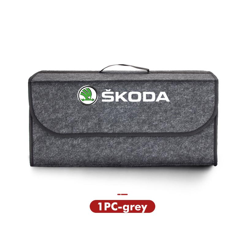 Sac de Rangement pour Coffre de Voiture Grande Capacité Bacs de Rangement pour Voitures Pour Skoda Rapid Octavia Dérivé Enyaq-Iv Visions Yeti Scala