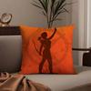 The H-Hunger Games Pillow Case Anti-dustmite Pillowcase Invisible zipper silky short plush Sofa cushion cover