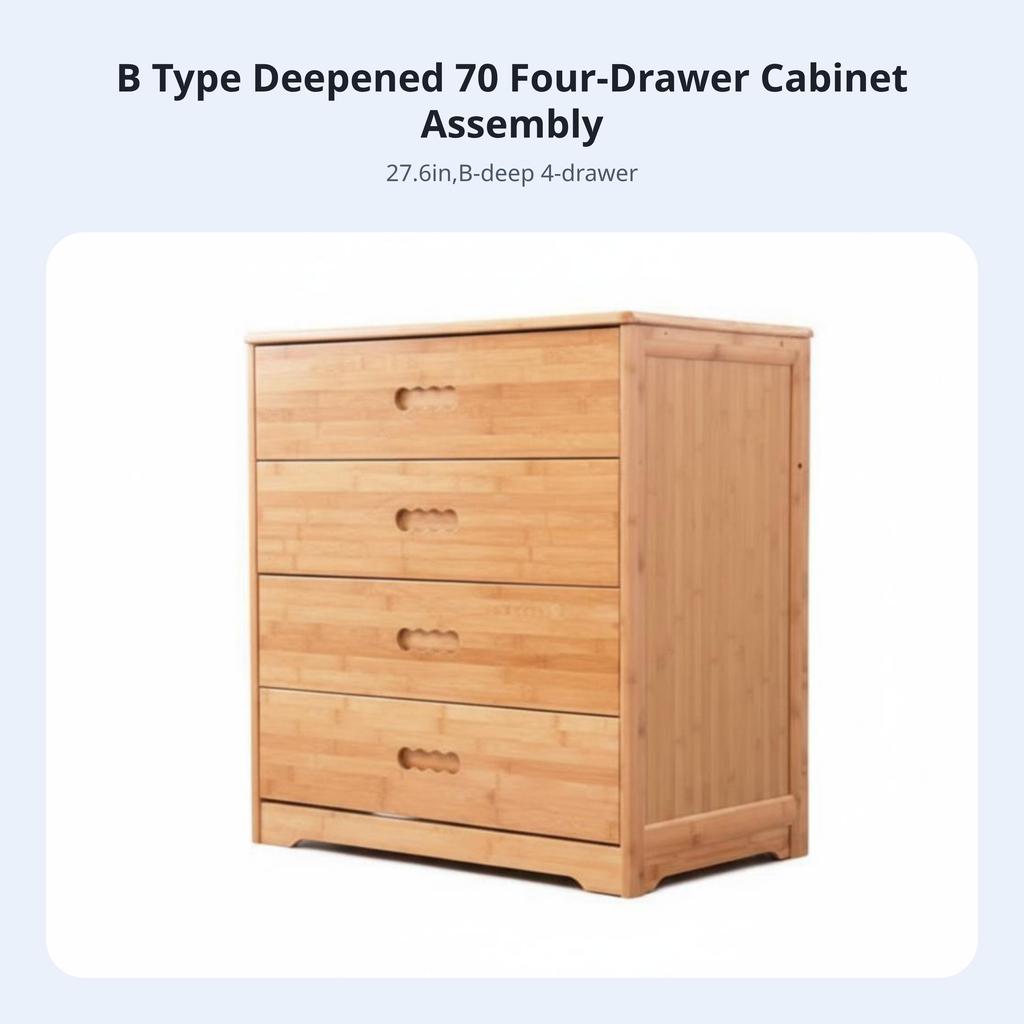 Multitiered Drawer Chest Large Capacity Storage Furniture Sturdy and Long-Lasting Easy to Clean for Adults