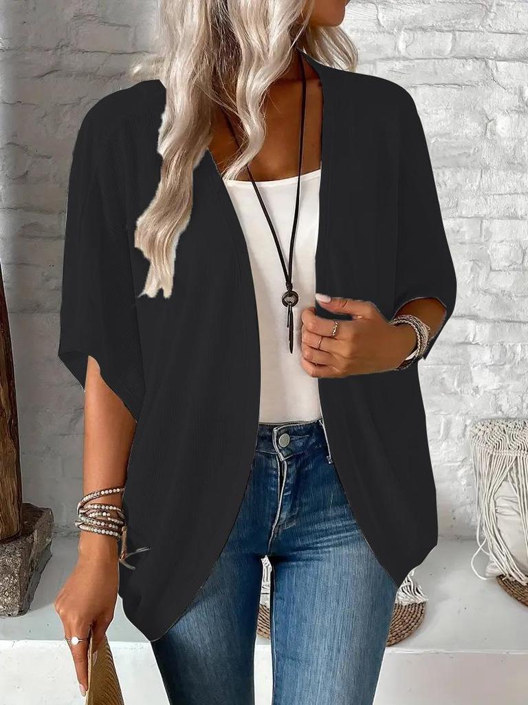 2025 Plus Size European and American Women's Long-Sleeve Casual Knitted Dress