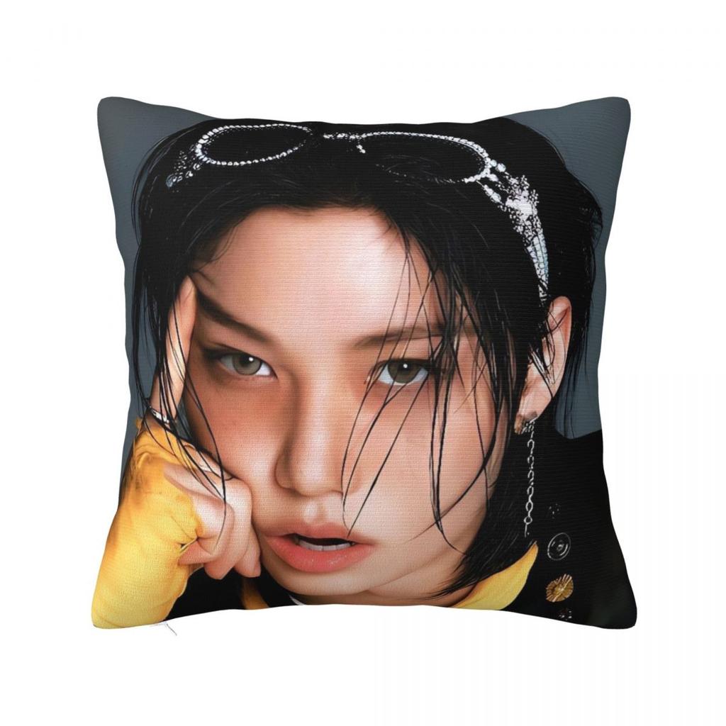 Pillow Cover Kpop Singer F-Felix Pattern Cushion Cover Funny Pillow Case For Sofa Home Decoration Pillowcases