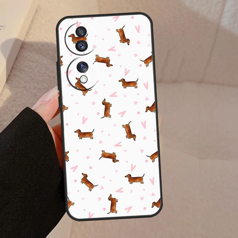 Cute Dachshund Dog Hot For Honor Magic 7 Pro 5 6 V5 Case For Honor 200 400 50 70 90 Lite X8a X8b X9a X9b X9c Cover