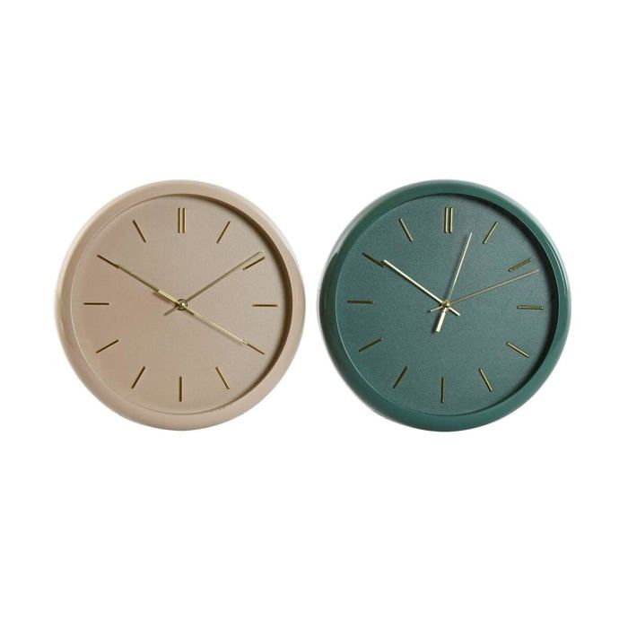 Modern Wall Clock - Home ESPRIT - 30x4x30 Cm - Multicolor - Round - Silent - Analog