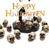 Couvre-chef Squelette et Tête de Fantôme pour Halloween: 20pcs Pierre de Pavage Décoration pour Micro Paysage et Pots de Fleurs