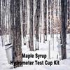 Maple Syrup Hydrometer Test Cup Kit Stainless Steel Maple Syrup Density Kit High-Precision Hydrometer for Sugar Content Measurement