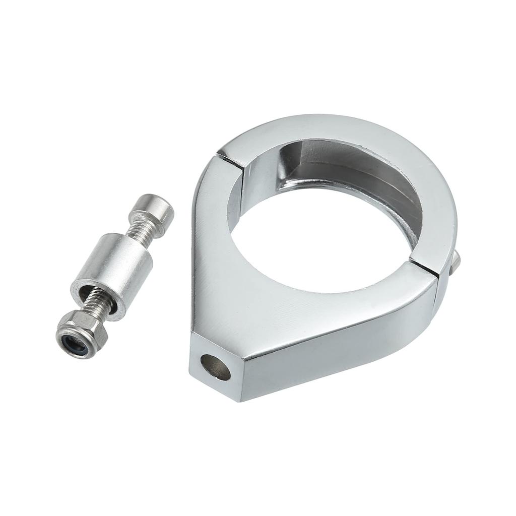 ACROPIX Motorrad Blinker Gabelklemme Kit Universal 41mm Chrom 2 Stück