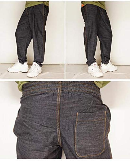 Kojima Jeans Relaxed Balloon Made In One Jeans, Japan, Unisex, Wash, LX-102-Indigo-M
