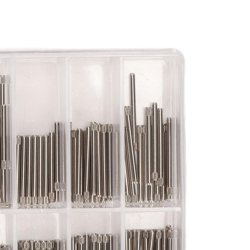 Professional Stainless Steel Watch Band Pin 8-27mm Size 300 PCS Watch Straps 1.2mm Thickness Spring Bar Watch Repair