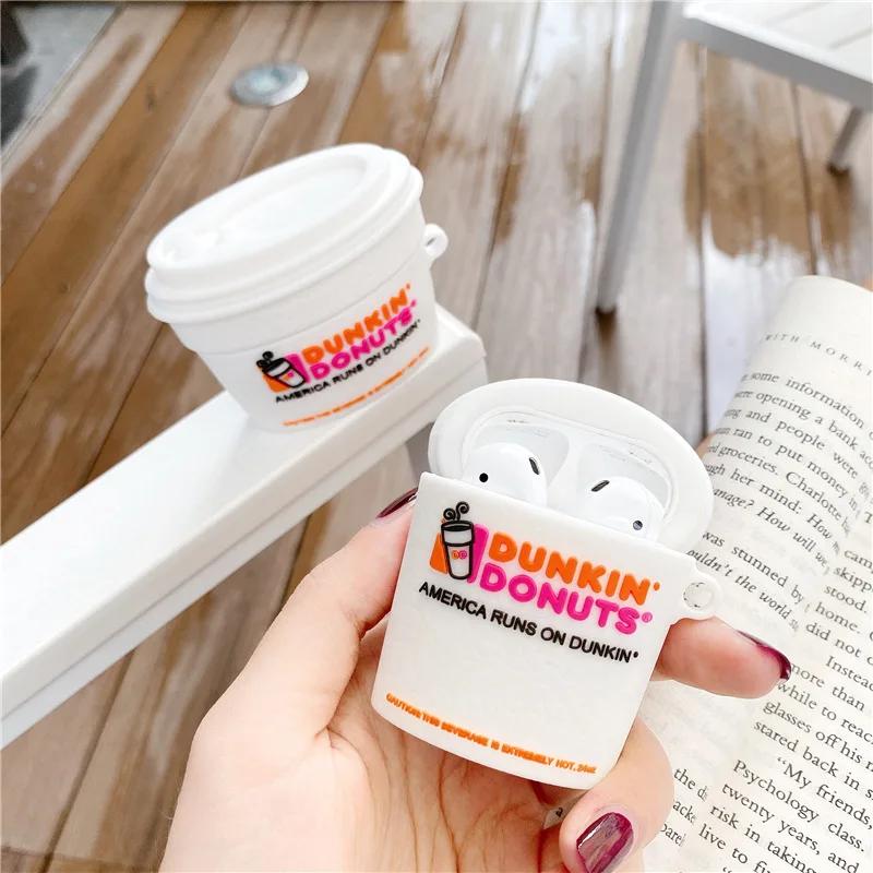 3D Donuts Doughnut Coffee Cup Cute for Airpods 4 Case Cover Wireless Headphone Protective Box Case for Airpods Pro 1 2 3
