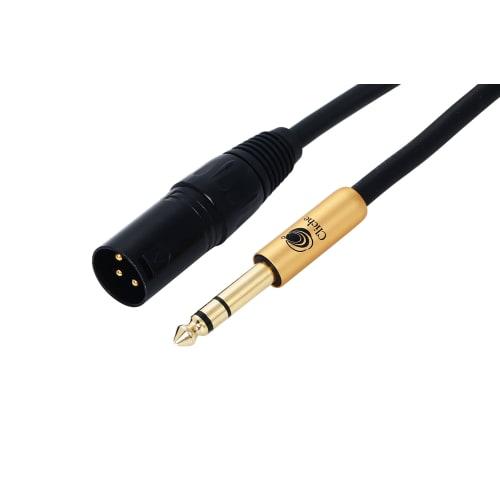 Cliche 6.35mm TRS to XLR Canon Conversion Cable (2-Pack) 6.35mm (1/4 Inch) Stereo Male to XLR Male, 0.75m XLR Conversion Cable