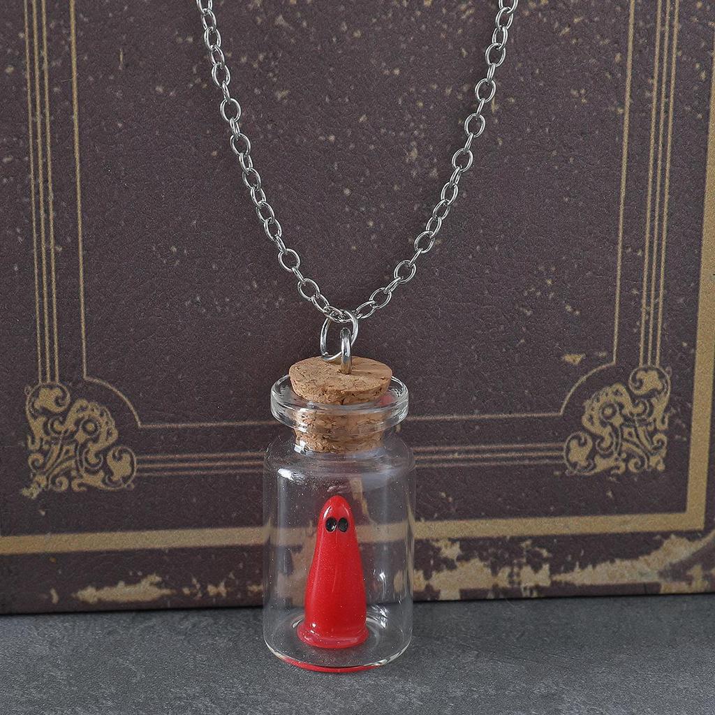 Luminous Ghost Drift Bottle Necklace - Halloween Jewelry