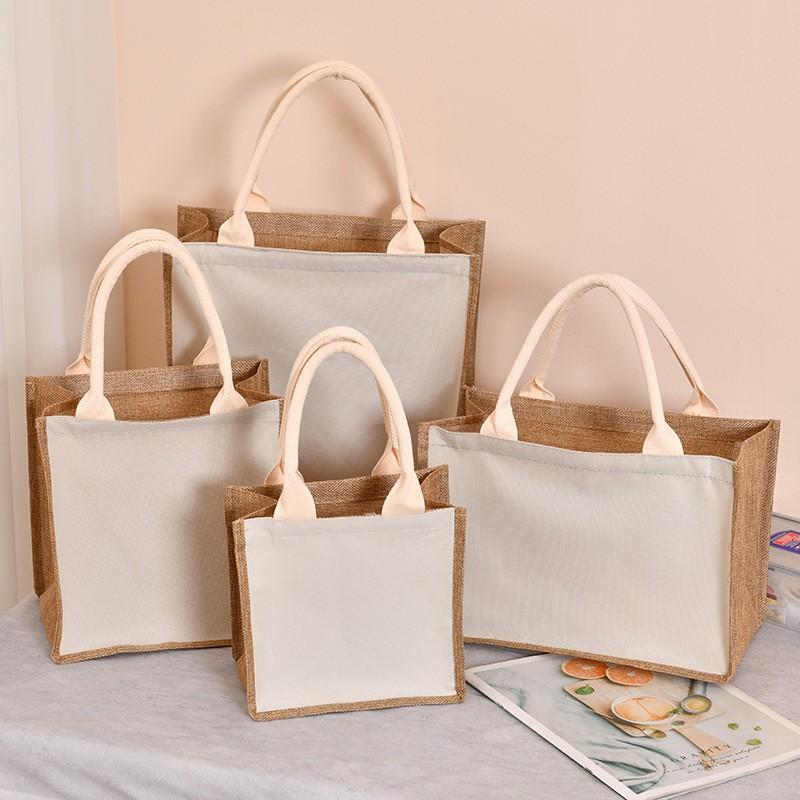 Upgraded Zipper Imitation Linen Men's Handbag Macaron Simple Fashion Lunch Bag Daily Outing Commuting Bag