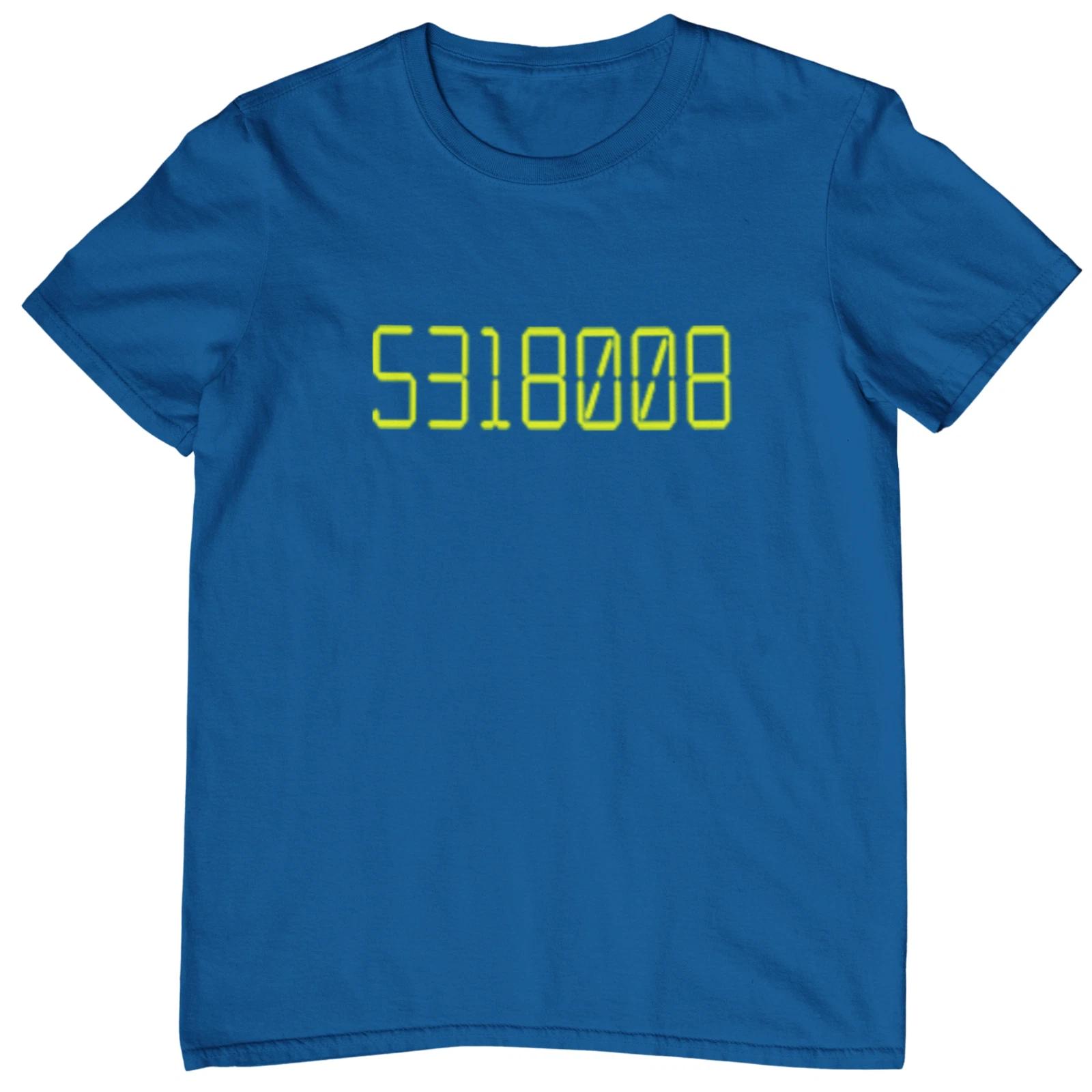 5138008 (Boobies) Upside Down Calculator T-Shirt (offensive stag tee funny rude) L