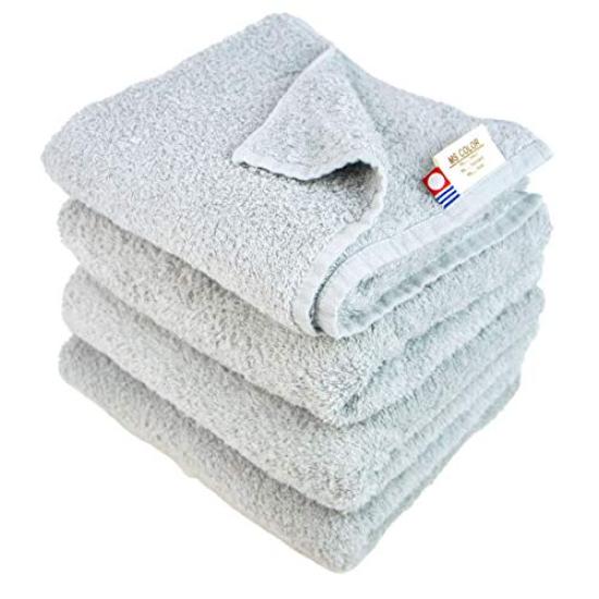 

Nissen Shoko Made in Japan Imabari Towel Antibacterial and Deodorizing Imabari Certified Towel Mscolor Set of 4 Face (Gray, Towels) синий