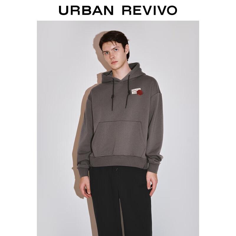 

UR2025 Men s Trendy Patchwork Hooded Oversized Sweatshirt M(M-L)