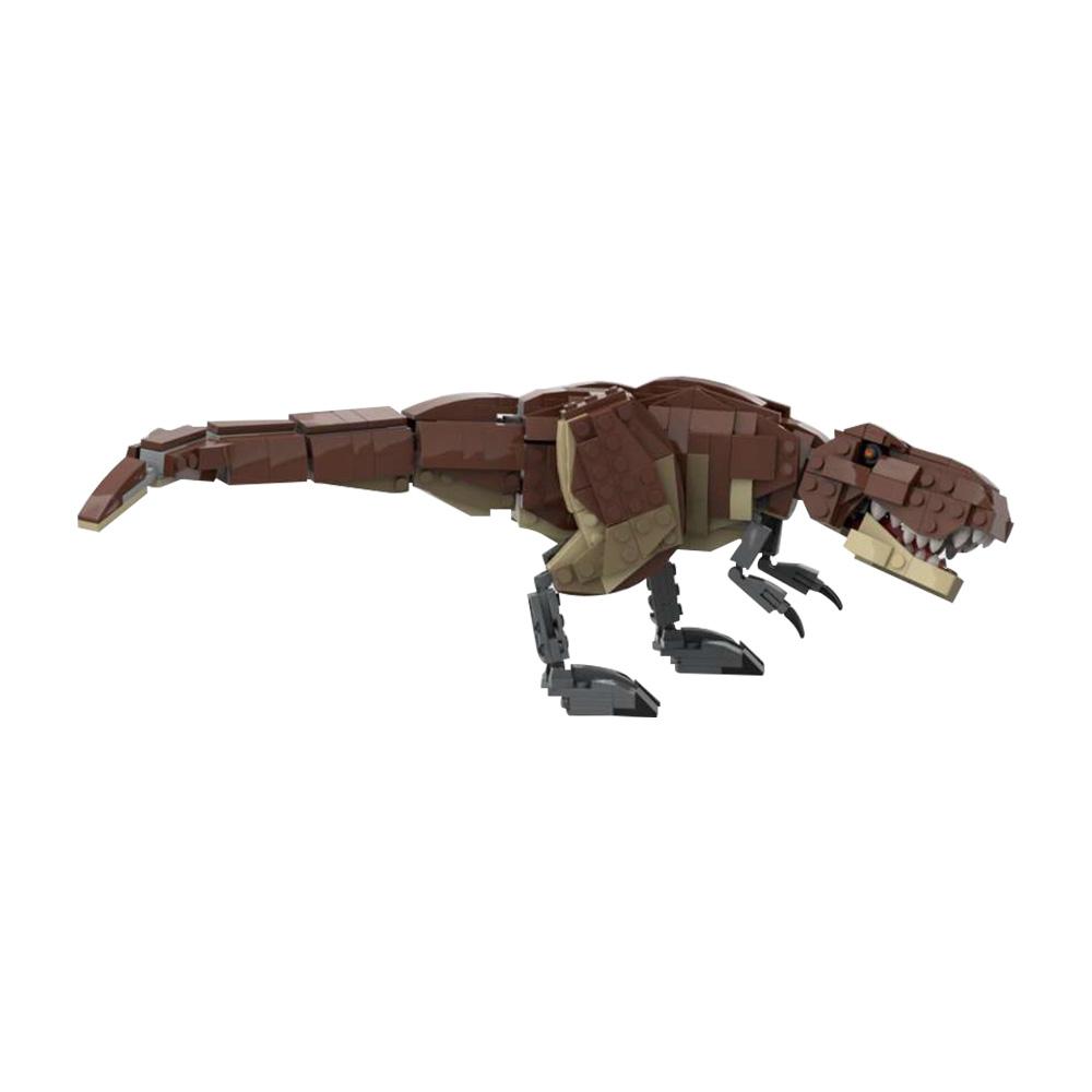 MOC Tyrannosaurus Rex Minifigure Scale Building Blocks Model Jurassic Tyrannosaurus Bricks DIY Assembly Toys Kids Birthday Gifts