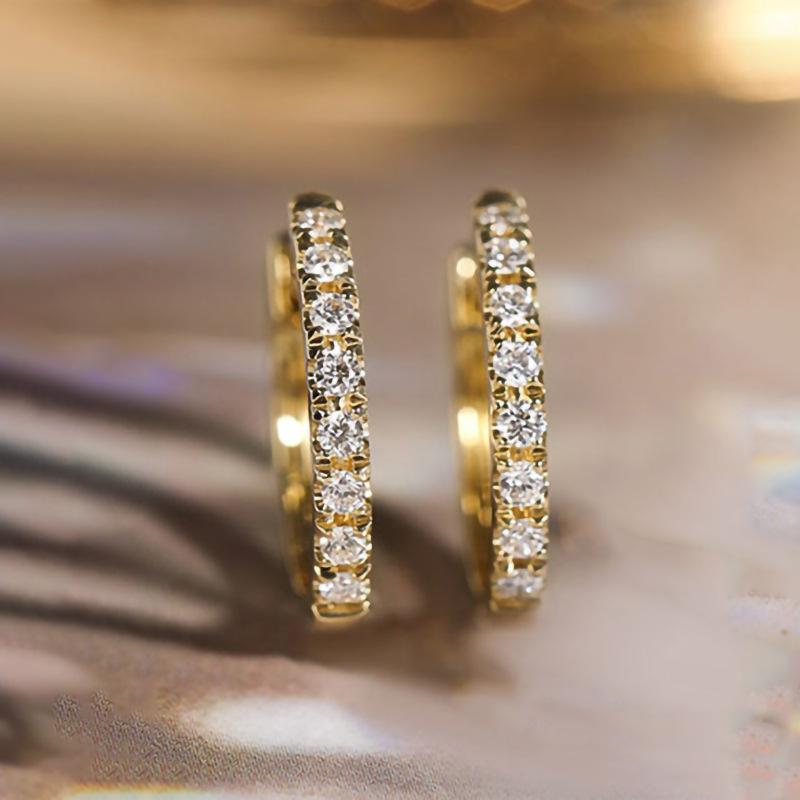 1Pc Fashionable Light Luxury Style Ear Buckles, Exquisite Micro-inlaid Synthetic Zircon Jewelry, Elegant Earrings for Daily Wear