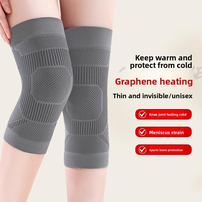 Graphene Warm Knee Pads for Autumn Winter Heated Breathable Sports Fitness Knee Support Leg Protective Cover for Cold Relief