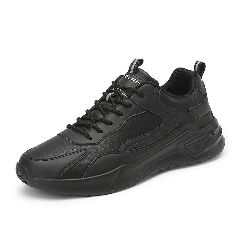 Autumn and winter large size 46 work work leather men's shoes 2025 lightweight non-slip casual sports shoes men