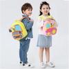 Plush Cartoon Excavator Backpack 2-4 Years Old Kids Small School Bag Kids Engineering Backpack