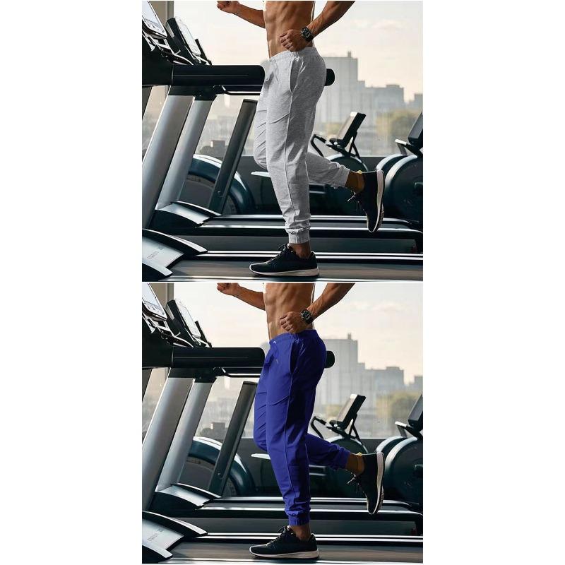 Pantaloni da Jogging Casual Americani da Uomo, Monocolore, per Palestra, Fitness, Allenamento