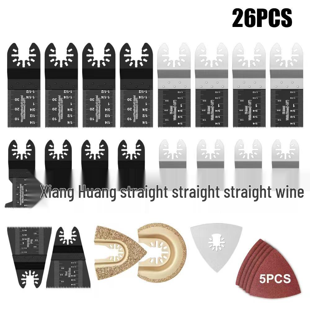 Multitool Electric Saw Blade Set for Woodworking and Metal Cutting