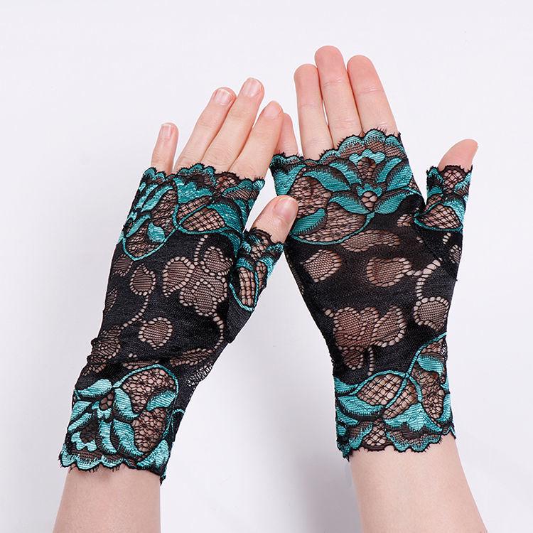 Women's Korean Style Lace Sun Protection Driving Gloves - Breathable & Ultra-thin for Summer