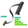 PCIE PCIExpress3.0 X16 To X1 Right Angle Risers Card Extension Cable 25cm for Professional GPUs