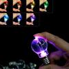 Mini Color Changing LED Flashlight Light Bulb Lamp Key Ring Keychain Xmas Gift