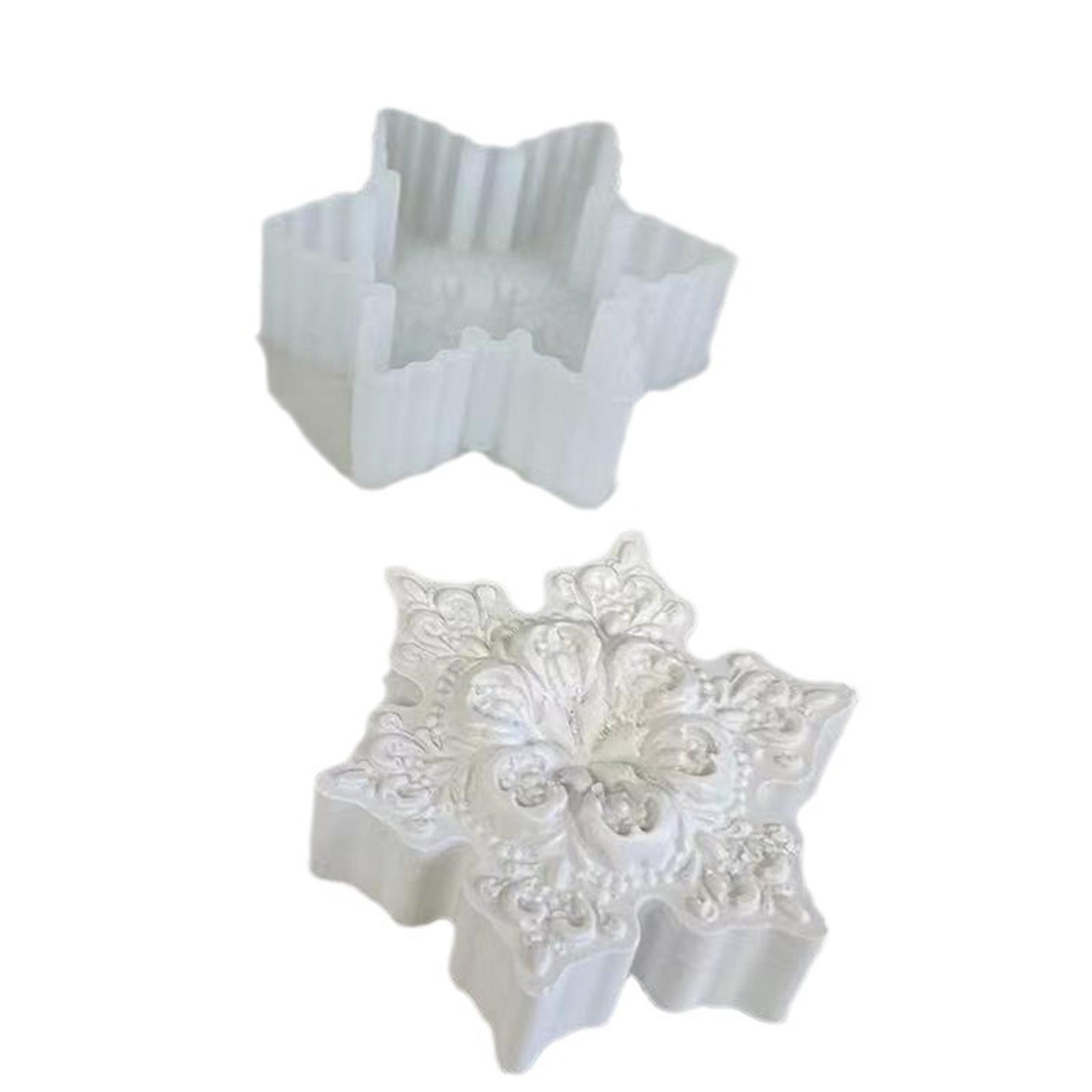 

Силиконовая форма «Снежинки» Формы из эпоксидной смолы своими руками Форма для украшения стола Ароматизированные свечи Пластыри для изготовления инструмента Легко чистить 1