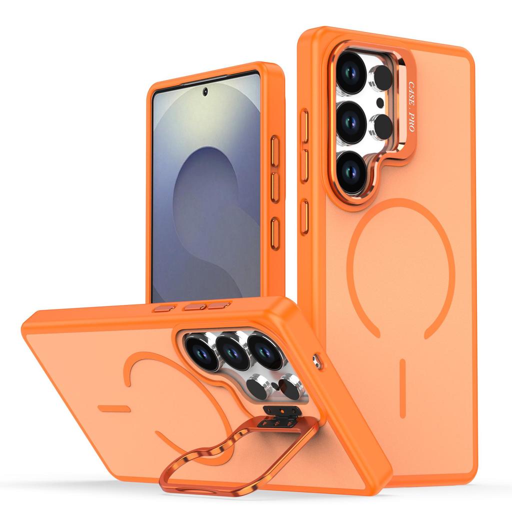 Samsung S26 Series Color-Blocking Frosted Phone Case