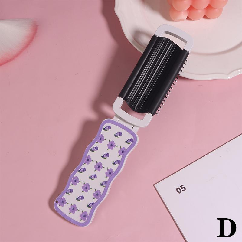 

Пластиковая складная расческа, портативное зеркало для макияжа, расческа, складная массажная челка для девушек, модная, удобная, для переноски в сумке, расческа